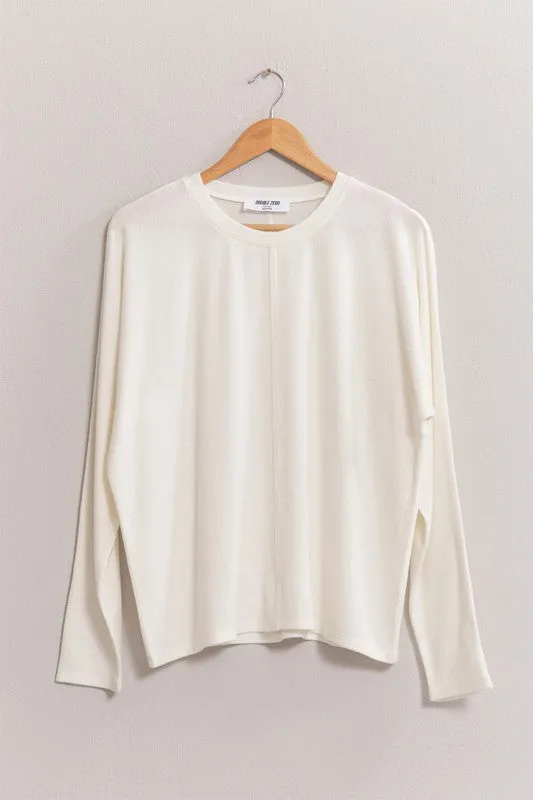 Seam Front Long Sleeve Top