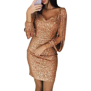 Sequin Belle™ | Women's Midi Dress | Sparkling Sequins, Sleeveless Design & Comfortable Fit