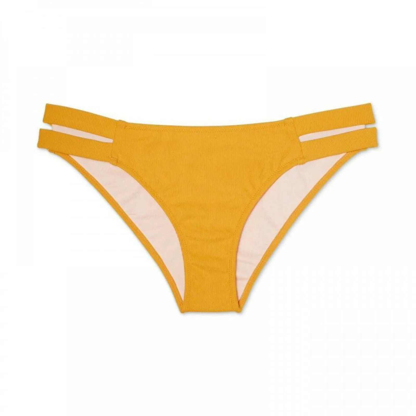 Shade & Shore Women's Ribbed Side Detail Cheeky Bikini Bottom