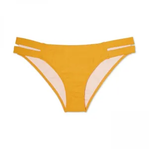 Shade & Shore Women's Ribbed Side Detail Cheeky Bikini Bottom