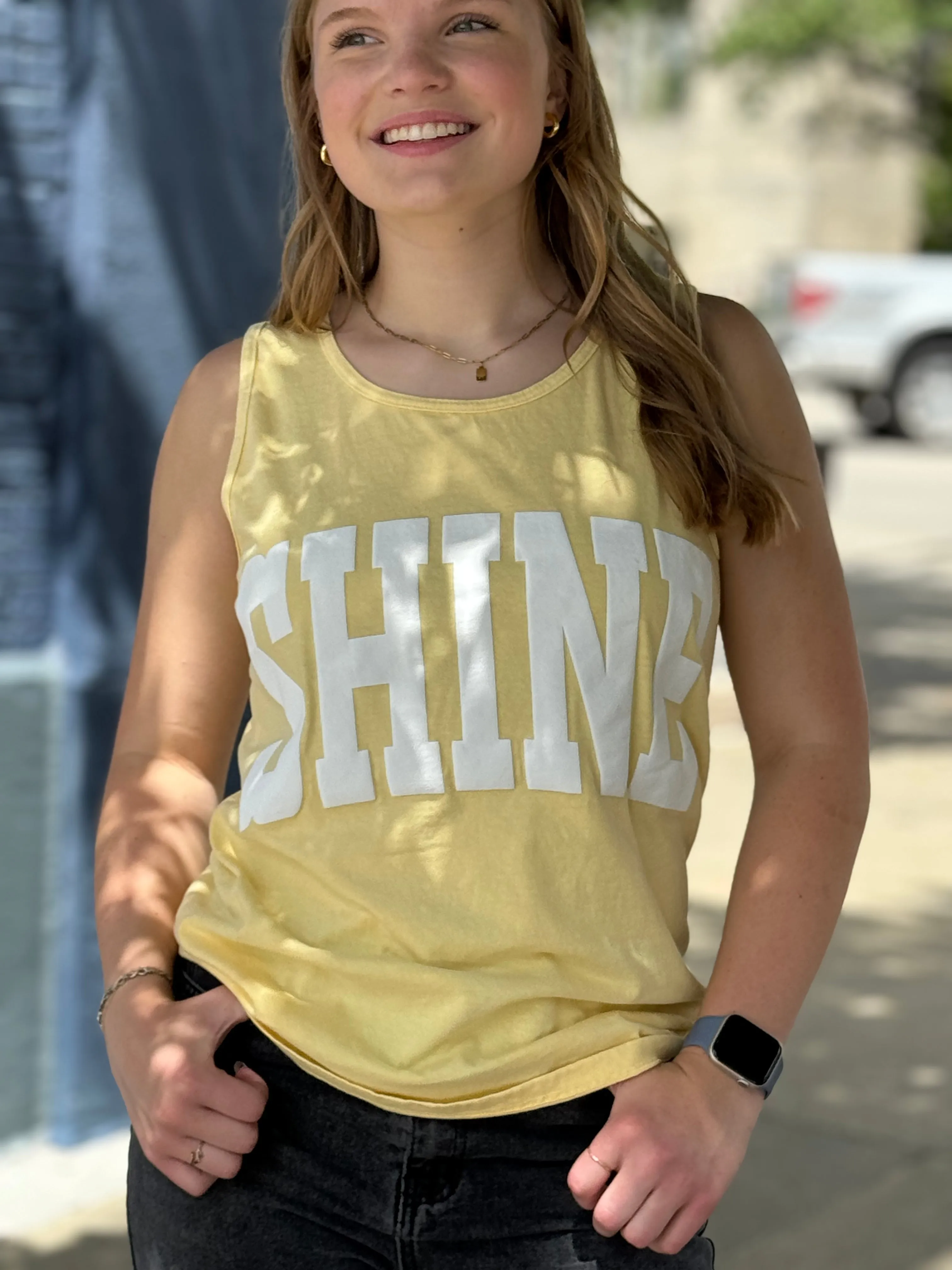 Shine Tank in Butter