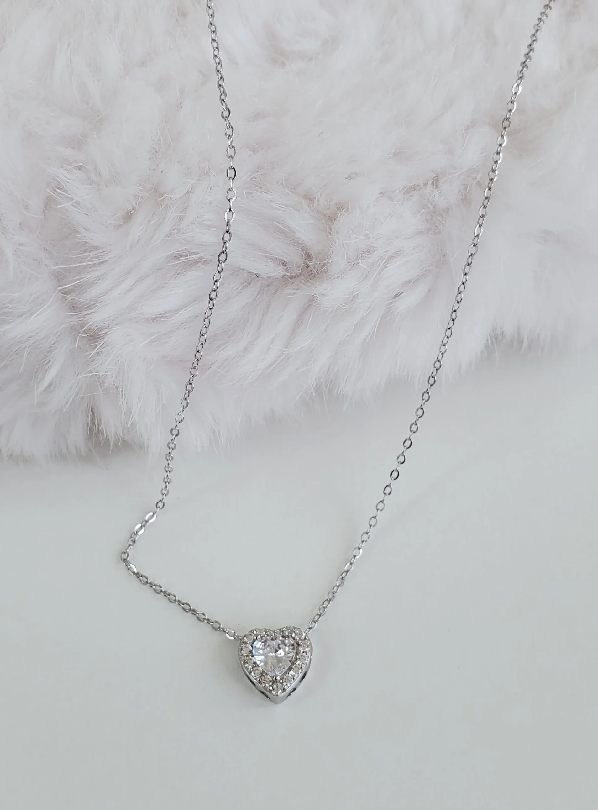 Silver Loyal Heart Necklace