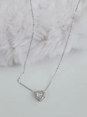 Silver Loyal Heart Necklace