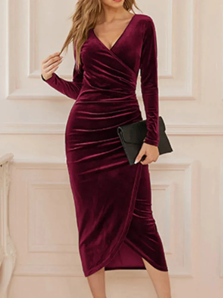 Sofia – Glamorous Velvet Dress for Women