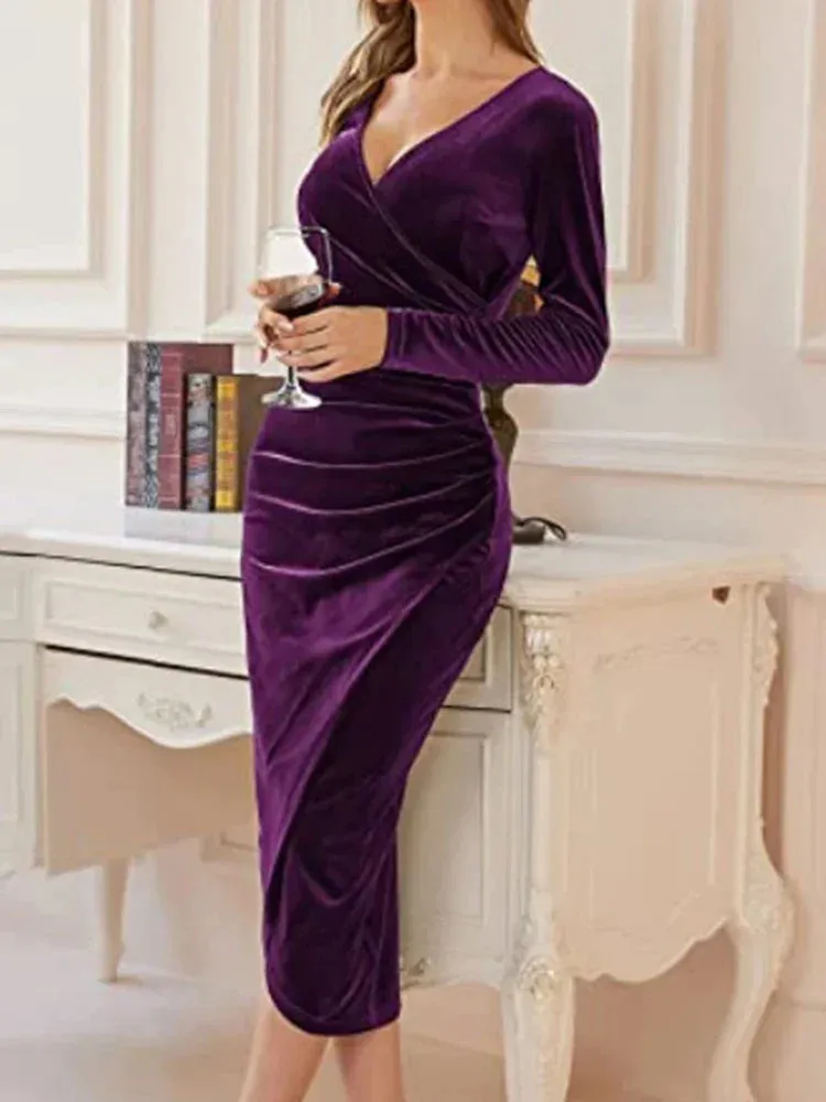 Sofia – Glamorous Velvet Dress for Women