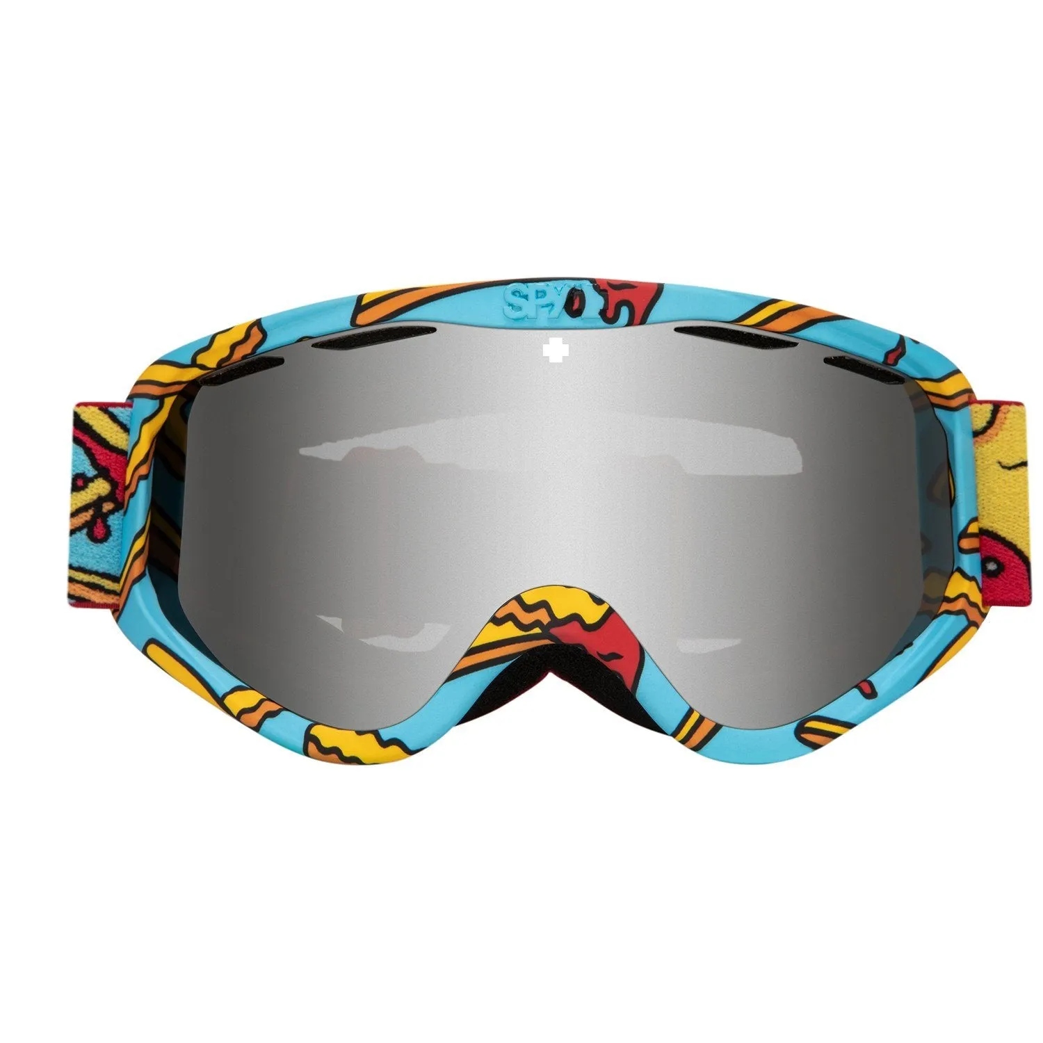 Spy Cadet Goggles Pizza VS. French Fries HD Bronze with Silver Spectra Mirror