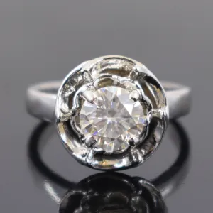Stunning 1.40 Carat Off White Diamond Women's Ring, Elegant Look & Great Sparkle ! Ideal For Birthday Gift, Certified Diamond!