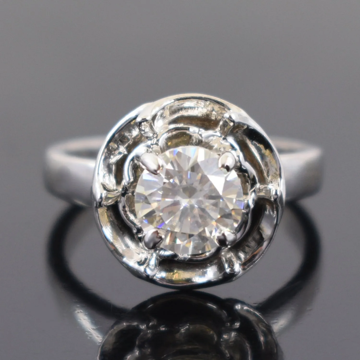 Stunning 1.40 Carat Off White Diamond Women's Ring, Elegant Look & Great Sparkle ! Ideal For Birthday Gift, Certified Diamond!