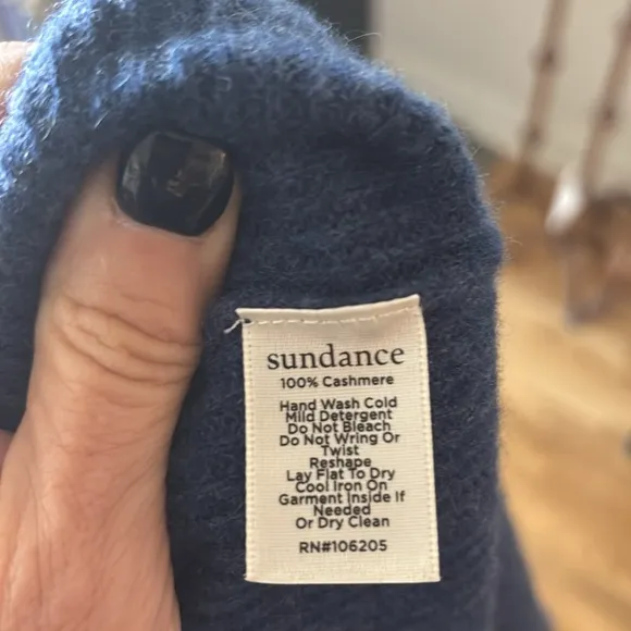 Sundance Catalog Women's Navy Blue Sweater