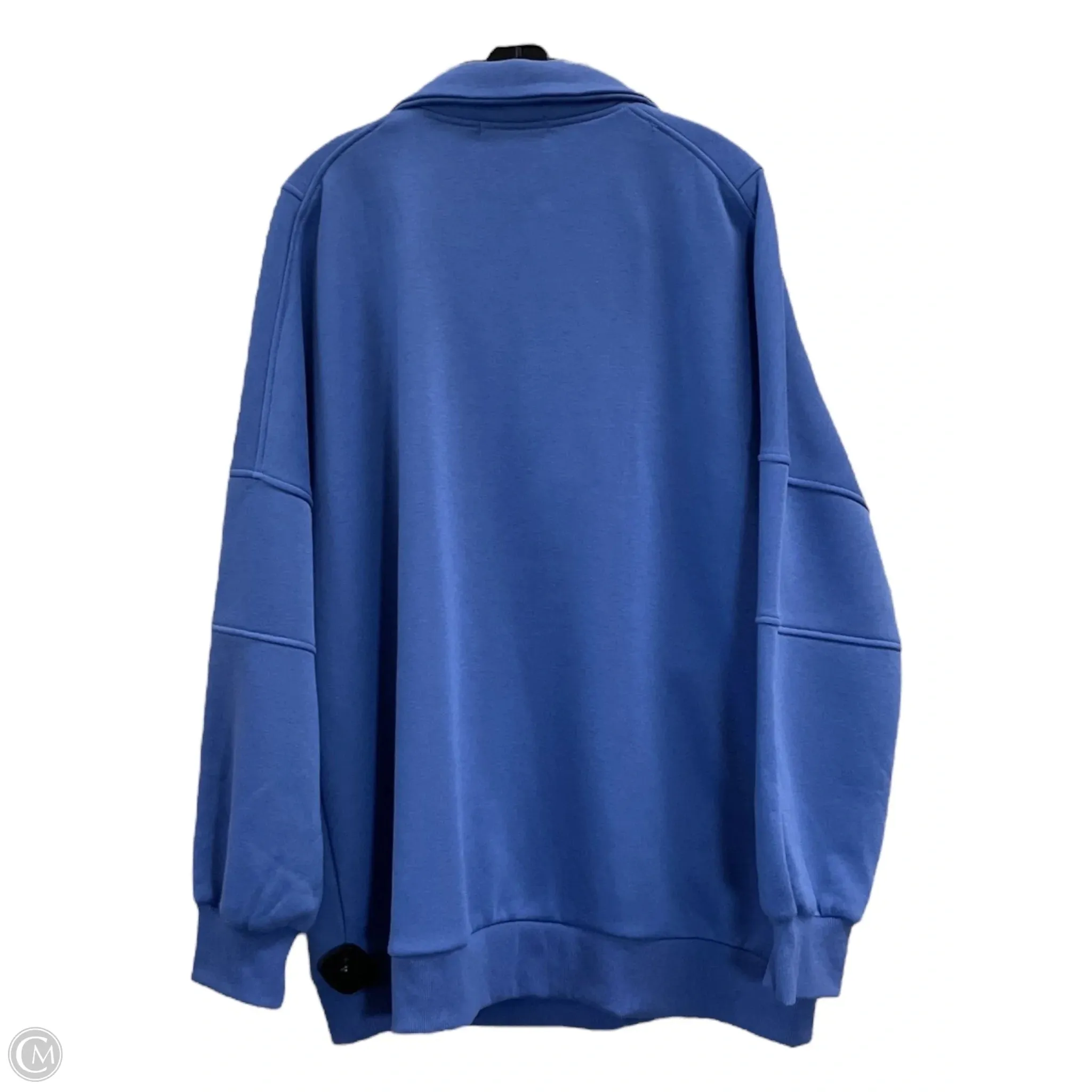 Sweatshirt Collar By Clothes Mentor In Blue, Size: Xl