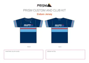 SXCC Grand Tour Navy Enduro Jersey Women's 3/4 Sleeve