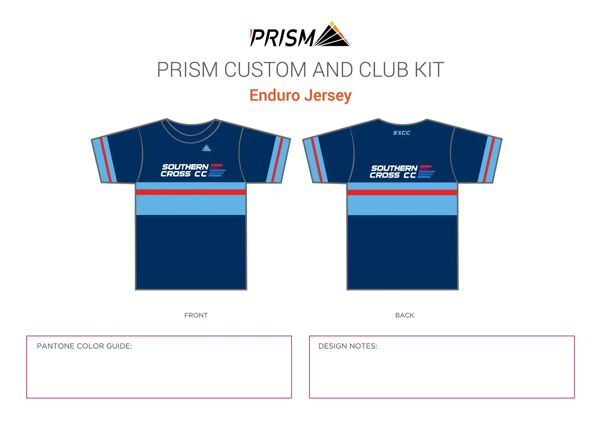 SXCC Grand Tour Navy Enduro Jersey Women's 3/4 Sleeve