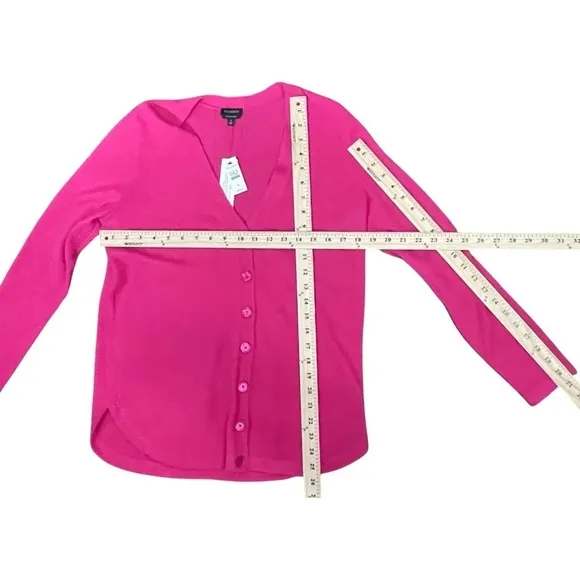 Talbots NWT Cashmere Cardigan, Pink, Button Up, Long Sleeve, Size Women Small