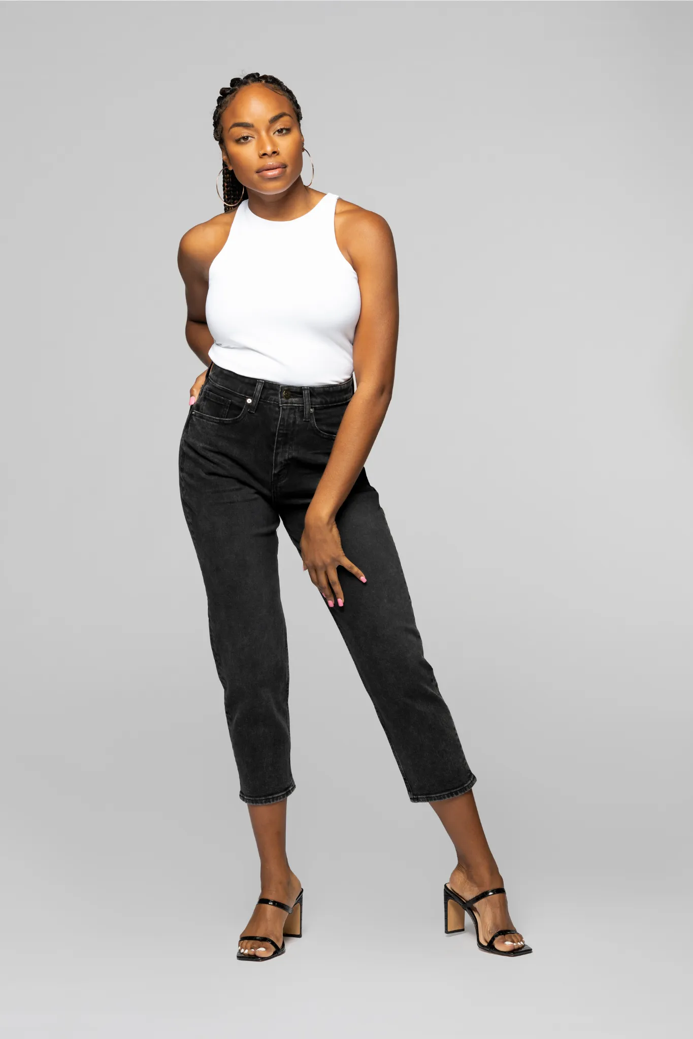 The Mom Crop - Shadow Black