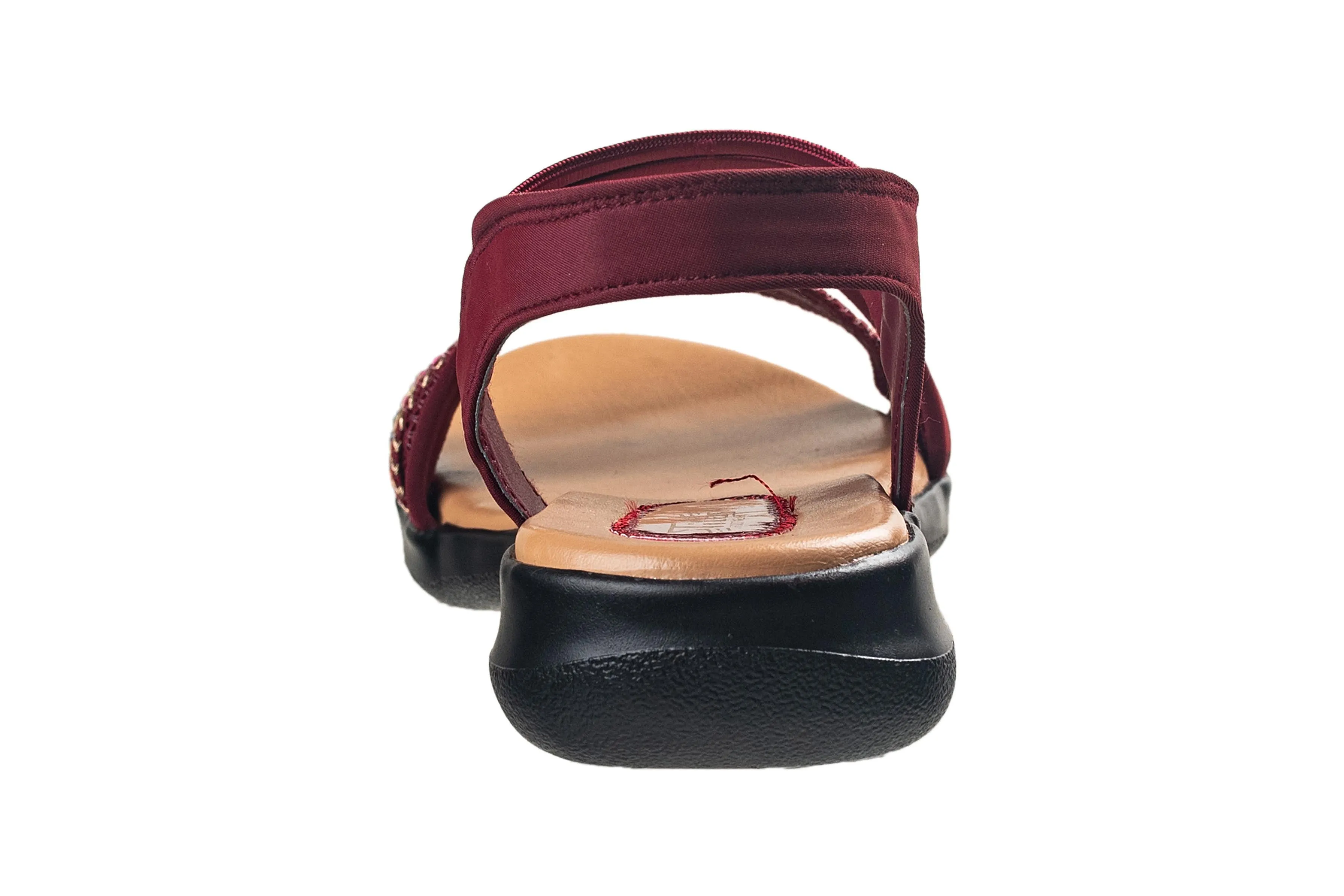 Titas Ladies Maroon Sandal