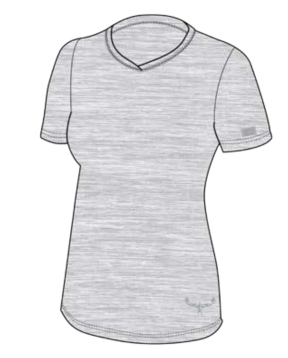 TKS WOMEN'S  MALIBU S/S SUNSHIRT GREY UV 50