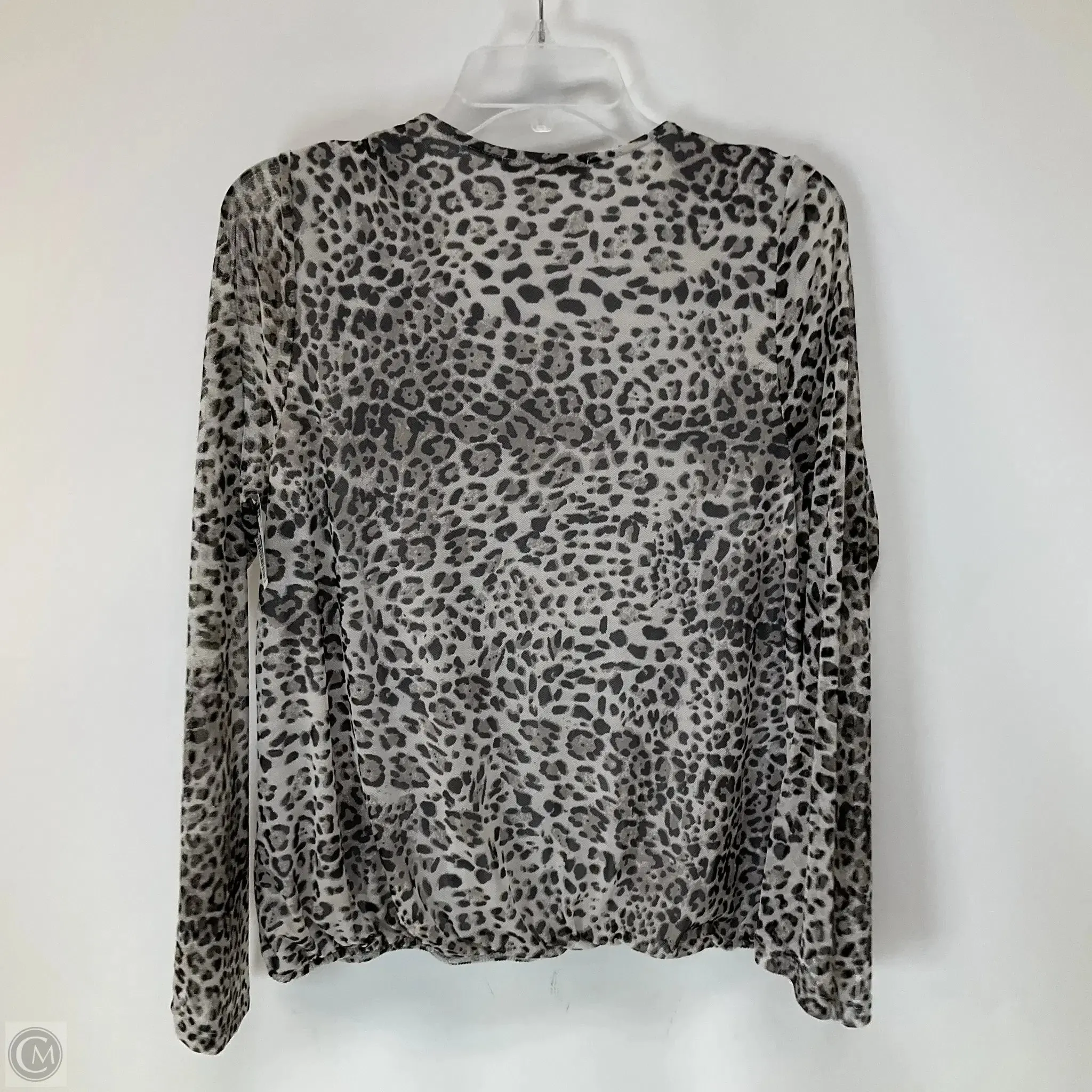 Top Long Sleeve By Anthropologie In Animal Print, Size: L