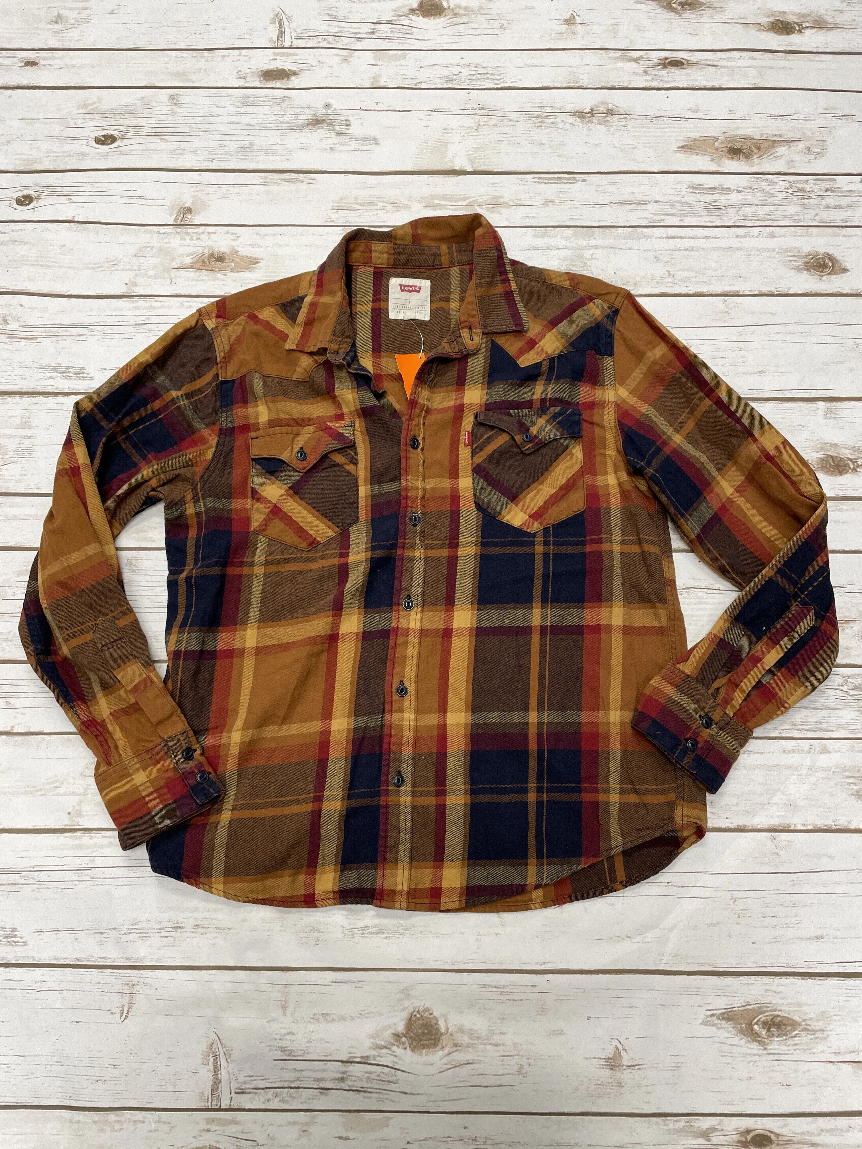 Top Long Sleeve By Levis  Size: L