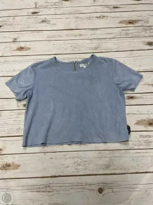 Top Short Sleeve By Love Fire In Blue, Size: S