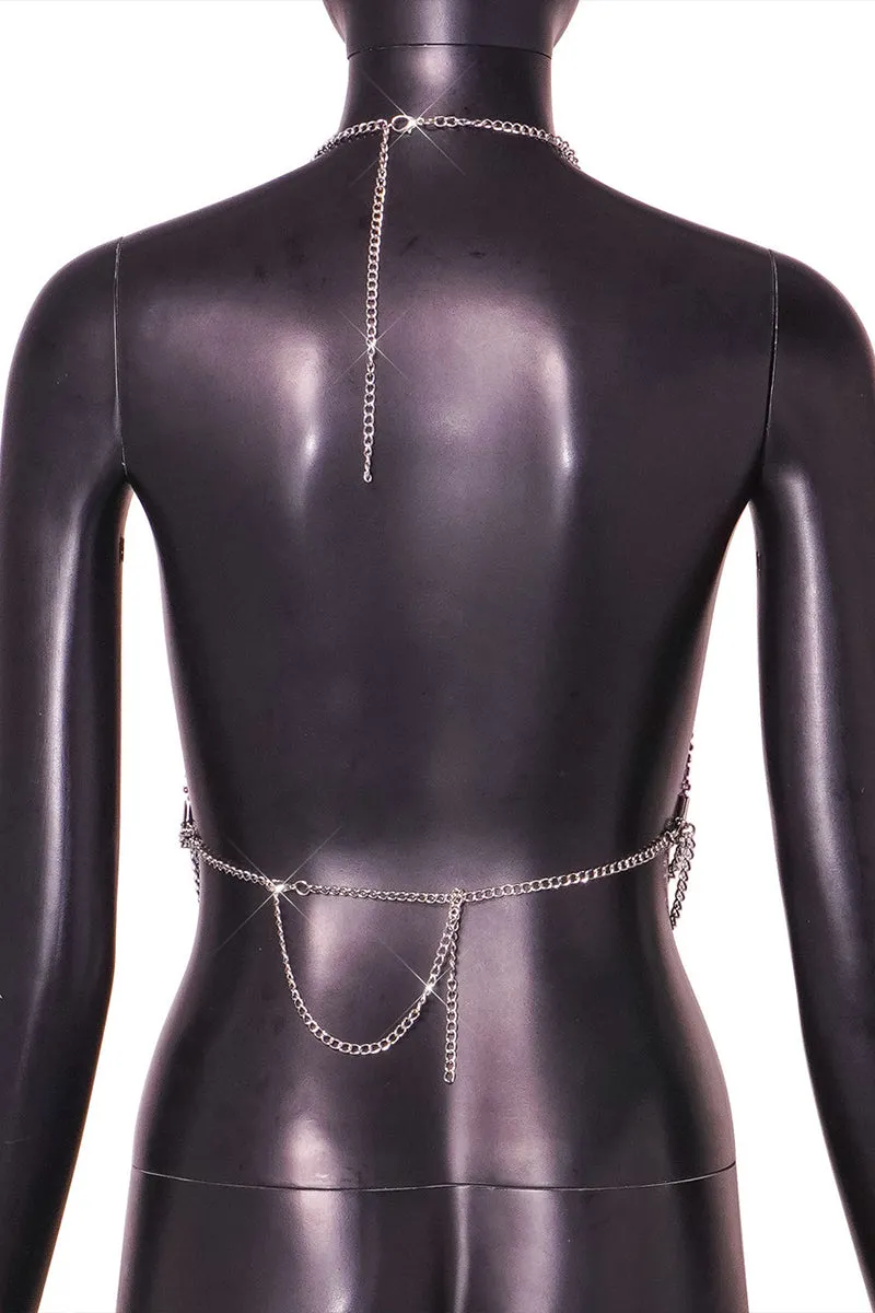 TR3003 Fishnet Bodychain Top