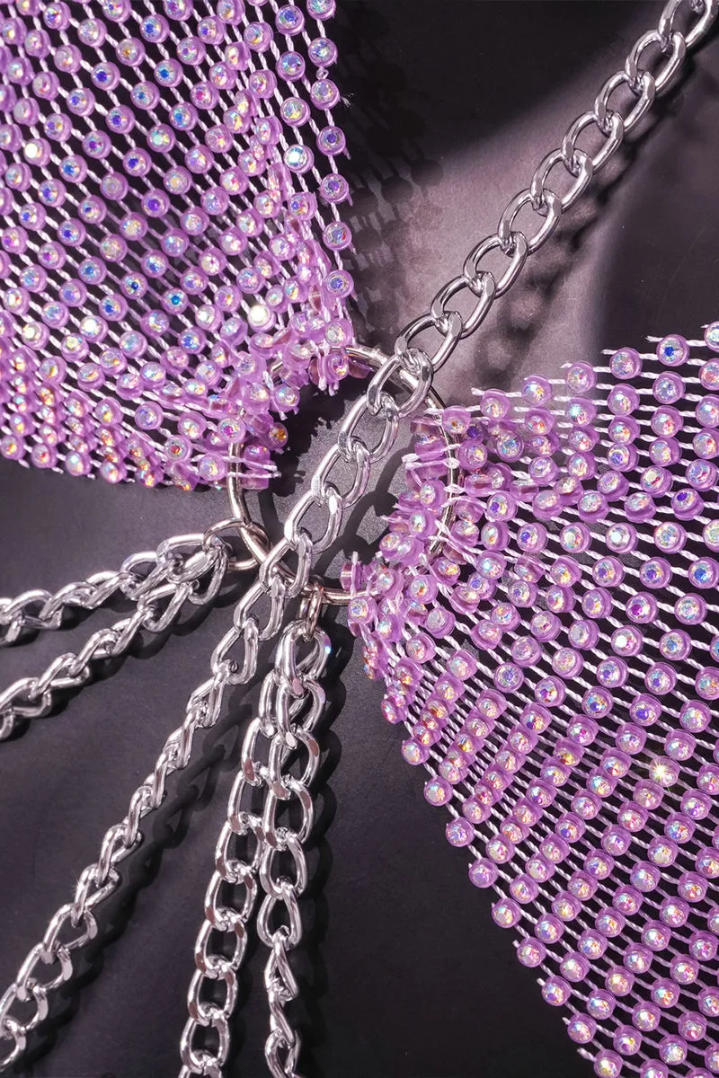 TR3003 Fishnet Bodychain Top