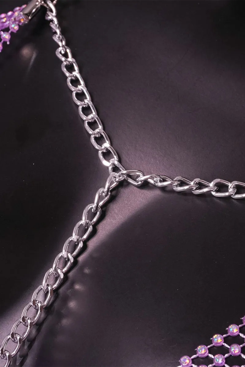 TR3003 Fishnet Bodychain Top