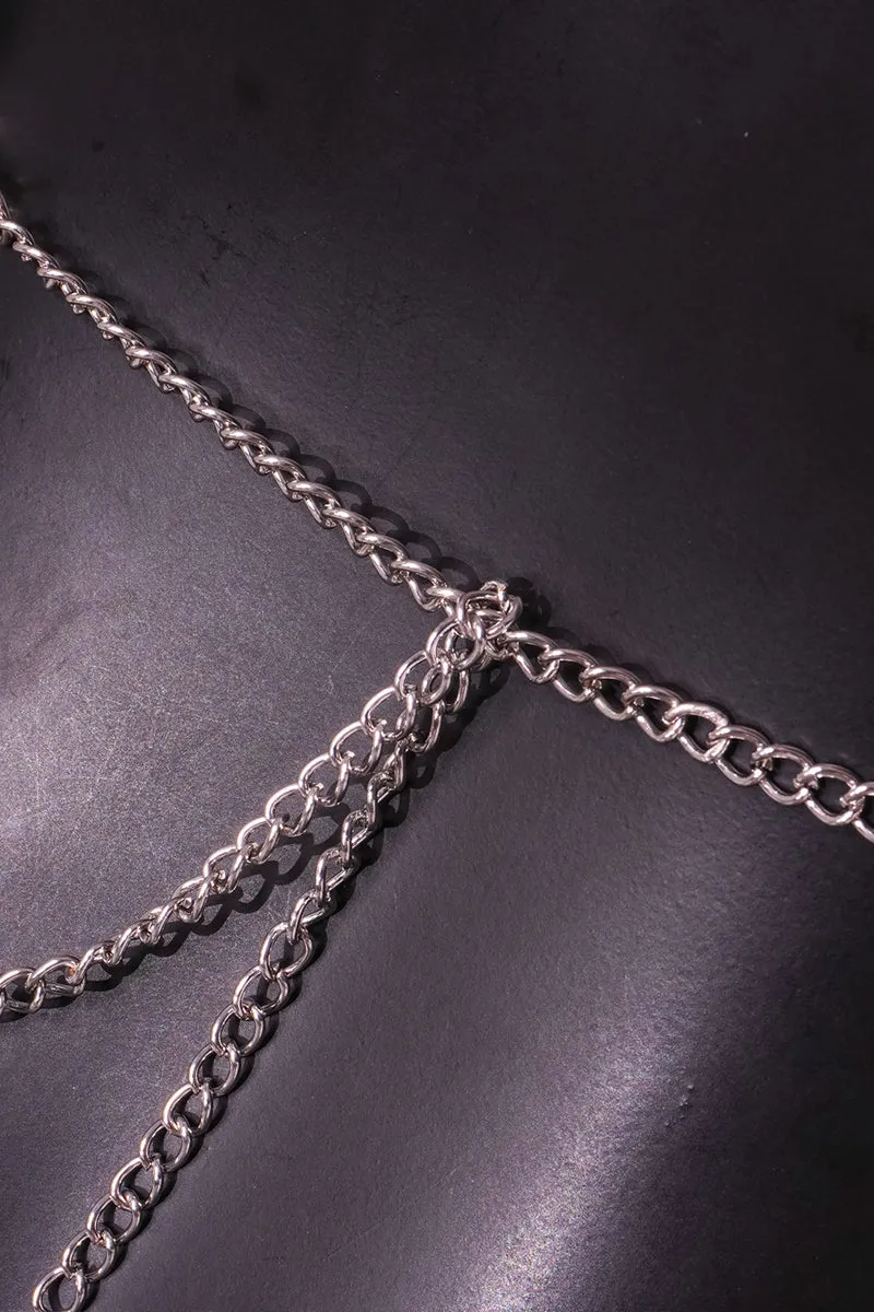 TR3003 Fishnet Bodychain Top