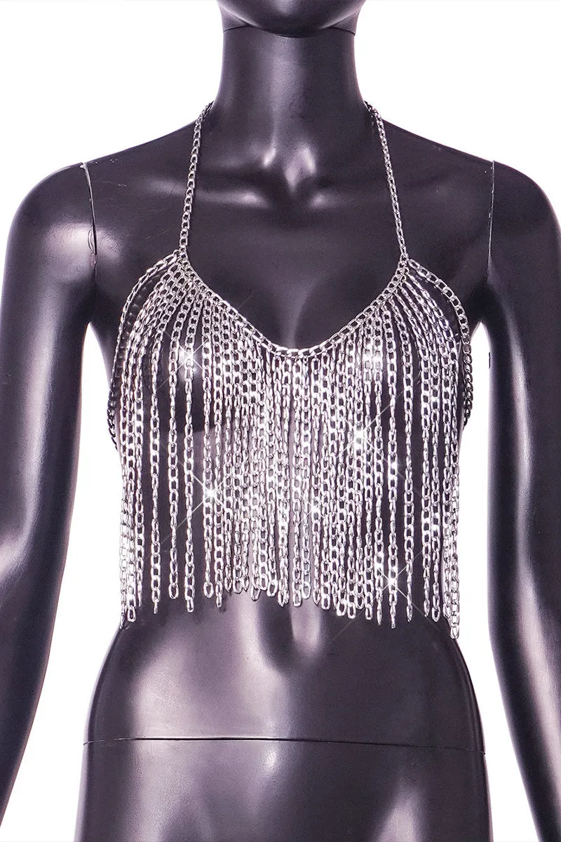 TR3008 Fringes Chain Top