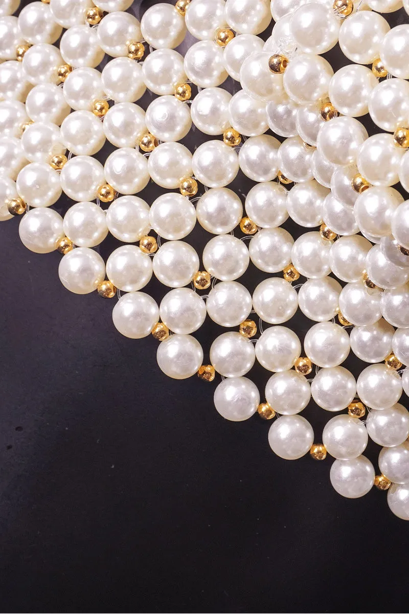 TR3032 Pearls Bralette Top