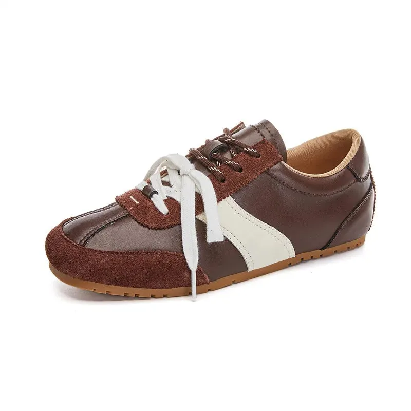 Training Shoes Female Genuine Leather - New Spring Flat Sneakers Ladies Casual Forrest Gump Shoes Women