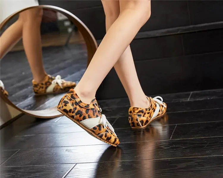 Training Shoes Female Genuine Leather - New Spring Flat Sneakers Ladies Casual Forrest Gump Shoes Women