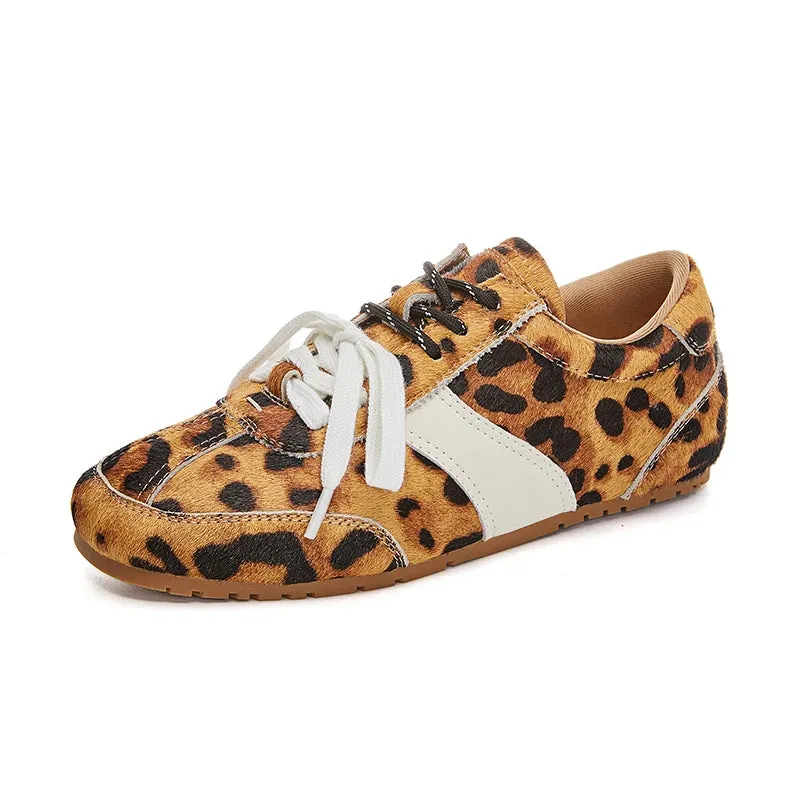 Training Shoes Female Genuine Leather - New Spring Flat Sneakers Ladies Casual Forrest Gump Shoes Women