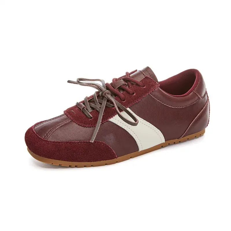 Training Shoes Female Genuine Leather - New Spring Flat Sneakers Ladies Casual Forrest Gump Shoes Women