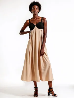 Trapeze Flowy Maxi Dress