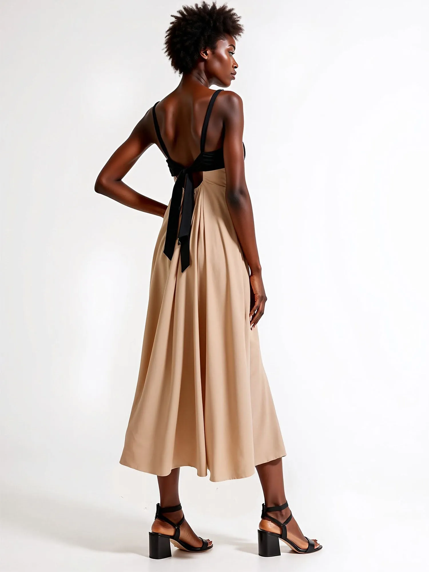Trapeze Flowy Maxi Dress