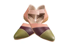 Trendz Peach Multi Casual Sandal for Women (Trnz S 250113)