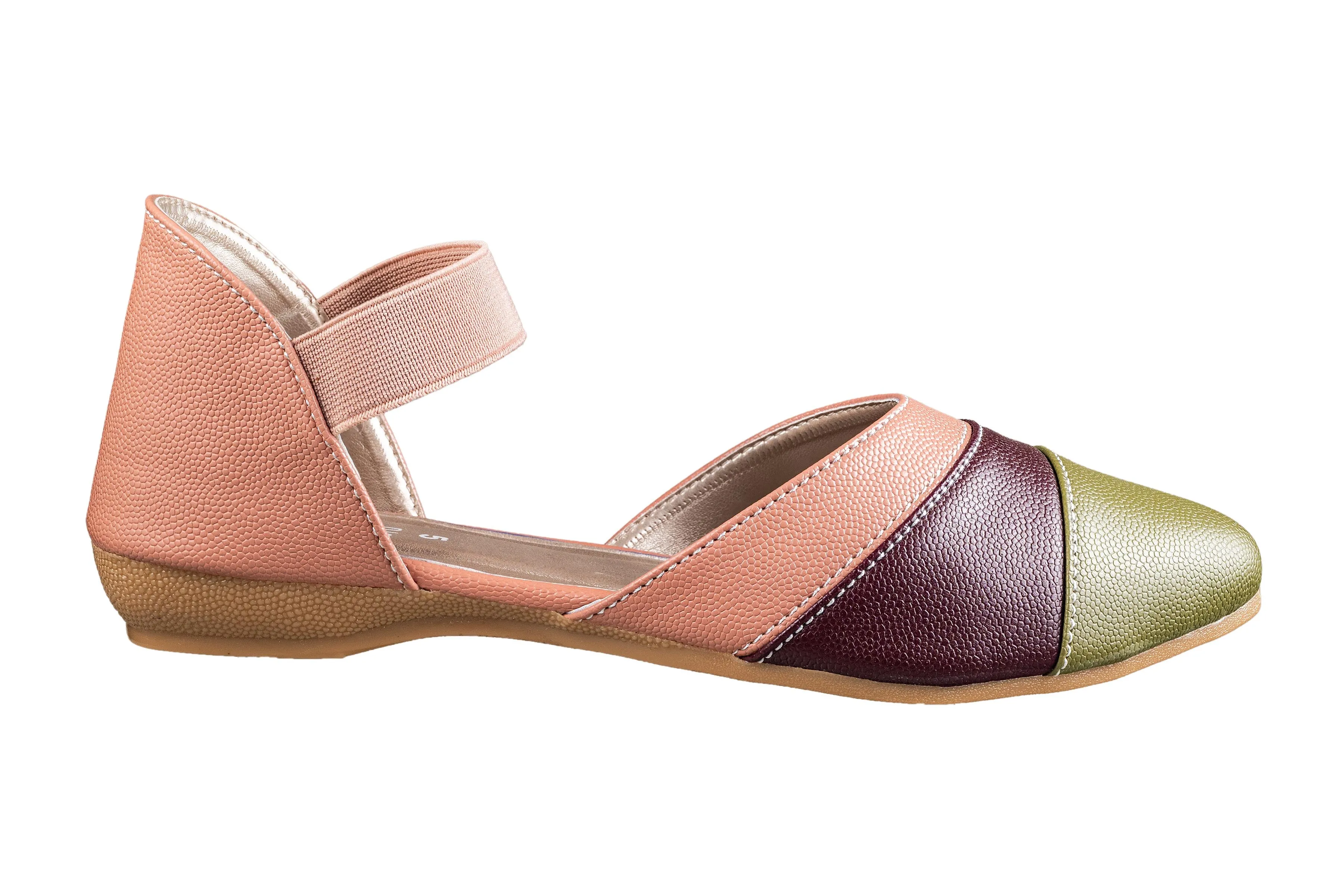 Trendz Peach Multi Casual Sandal for Women (Trnz S 250113)