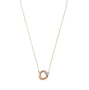 Tricolor Love Knot Necklace