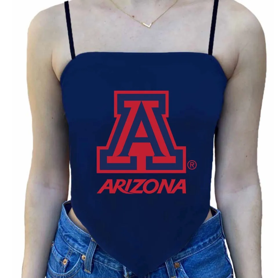 University of Arizona Strap Bandana Top