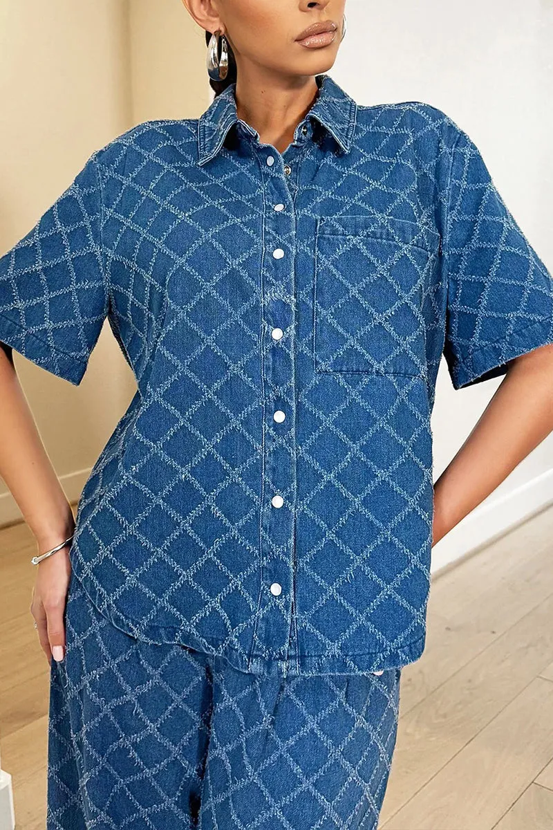 UR3080 Denim Shirt and Pants Set