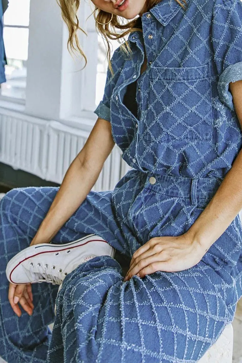 UR3080 Denim Shirt and Pants Set
