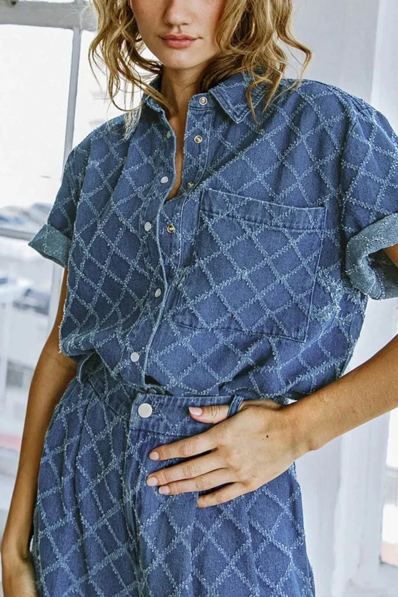 UR3080 Denim Shirt and Pants Set