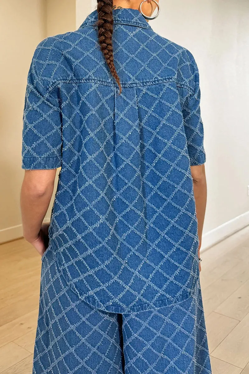 UR3080 Denim Shirt and Pants Set