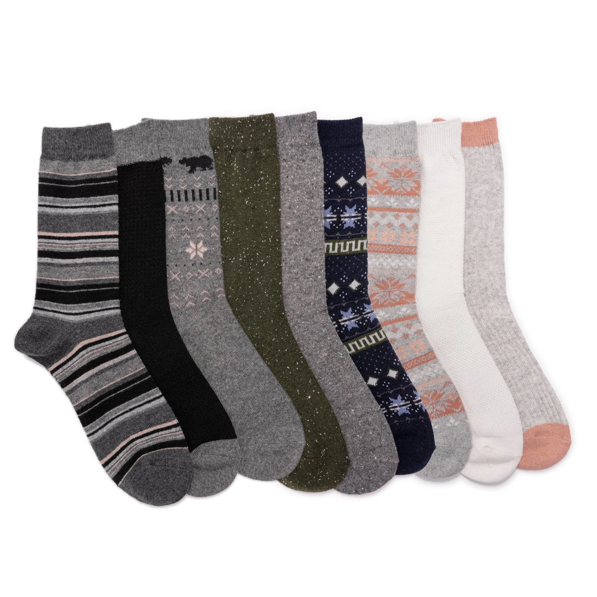 Women's 9 Pair Pack 8" Boot Socks