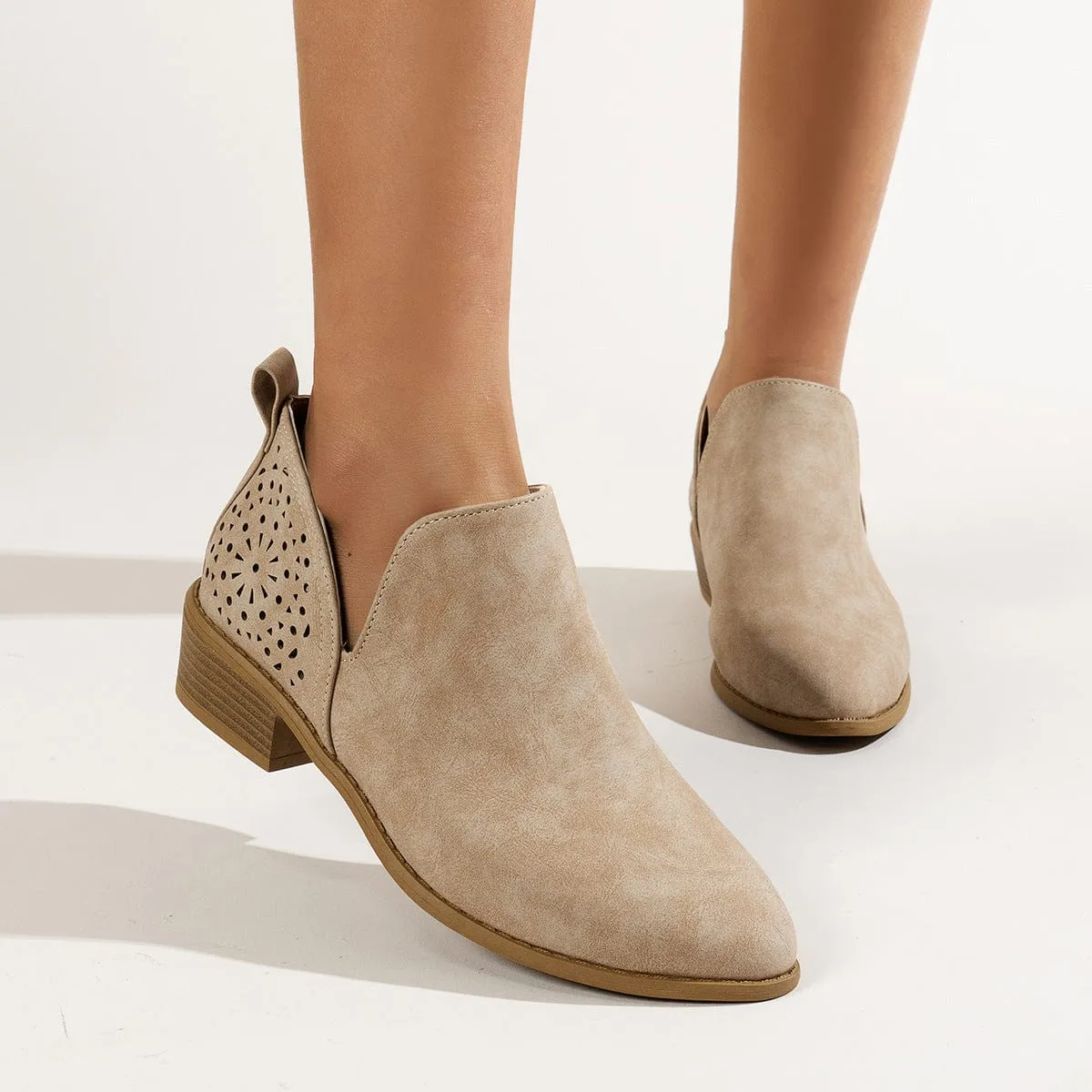 Women's Ankle V Cut Short Boots