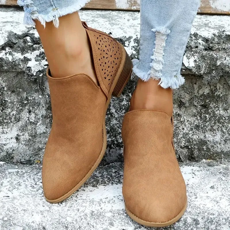 Women's Ankle V Cut Short Boots