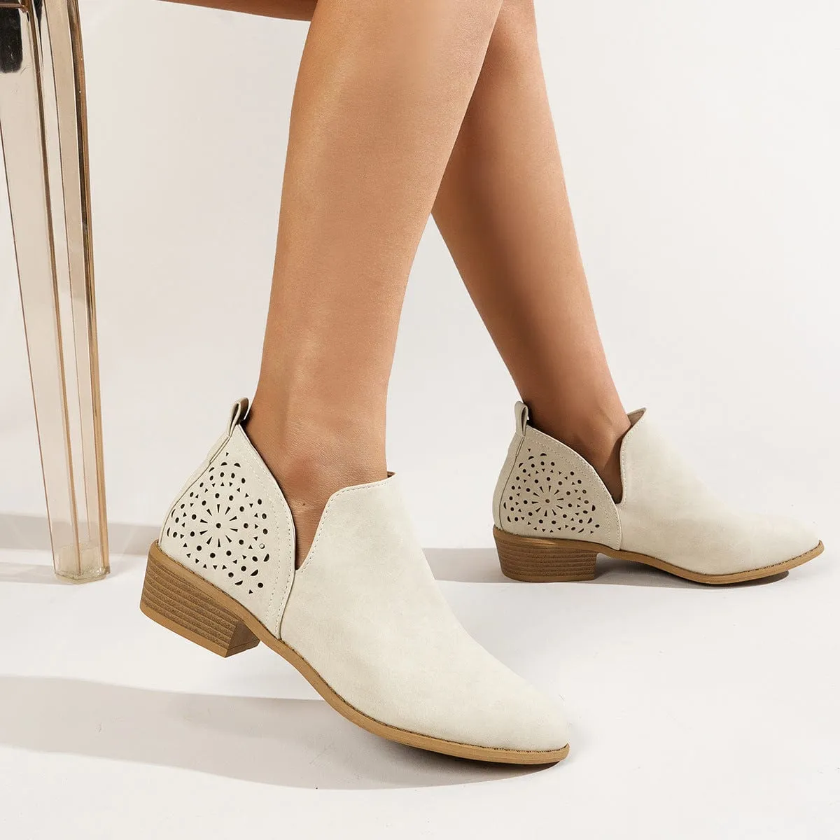 Women's Ankle V Cut Short Boots