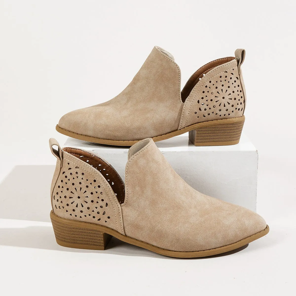 Women's Ankle V Cut Short Boots