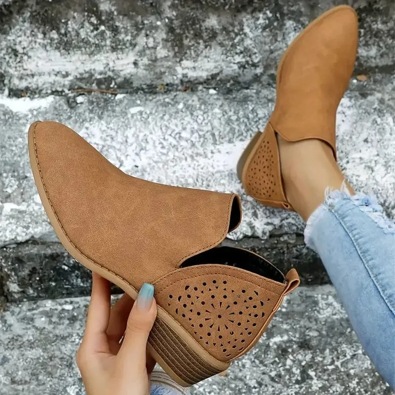 Women's Ankle V Cut Short Boots