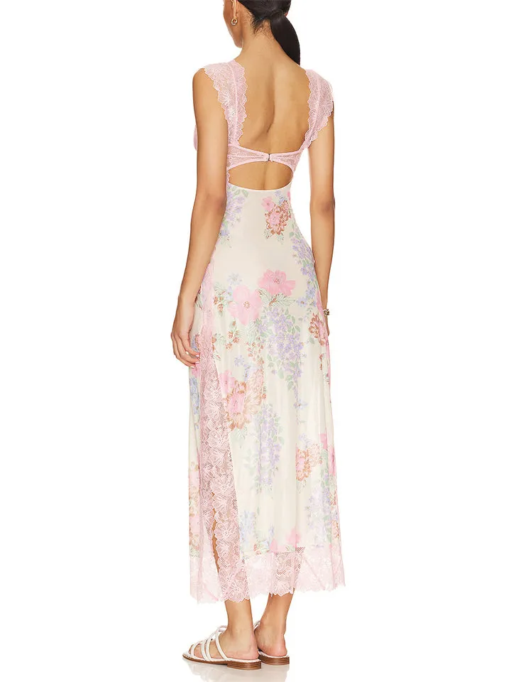 Women's Beach Sexy See-Through Side Slit Bikini Dress